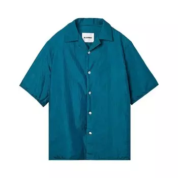 Рубашка Jil Sander Short-Sleeve Shirt, зеленый