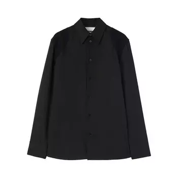 Рубашка Jil Sander Wool Shirt Black, черный