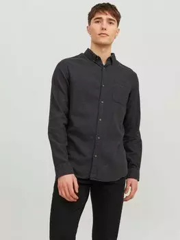 Рубашка JJECLASSIC MELANGE LS SN Jack & Jones, темно-серый