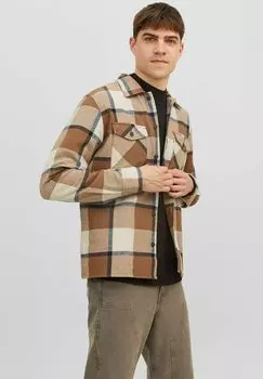 Рубашка JJEEDDIE LS NOOS Jack & Jones, солодовый шарик