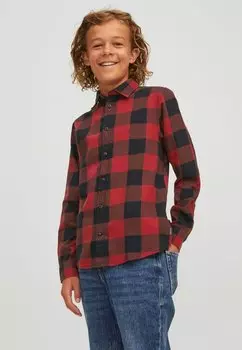 Рубашка JJEGINGHAM SHIRT Jack & Jones Junior, цвет brick red