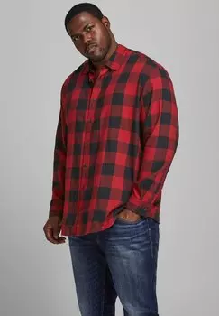 Рубашка JJEGINGHAM TWILL NOOS Jack & Jones, кирпично-красный