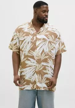 Рубашка JJEJEFF TROPICAL RESORT Jack & Jones, коричневый