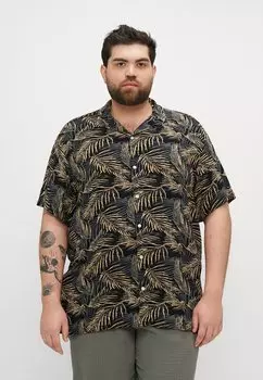 Рубашка JJEJEFF TROPICAL RESORT SHIRT Jack & Jones, черный