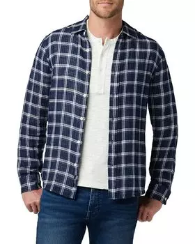 Рубашка Joe's Jeans Oliver Point Collar, цвет True Navy Plaid