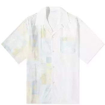 Рубашка John Elliott Super Bloom Grid Camp, мультиколор