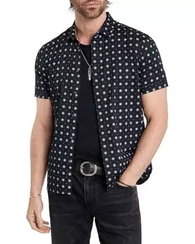 Рубашка John Varvatos Loren Shirt W690F24, черный мульти
