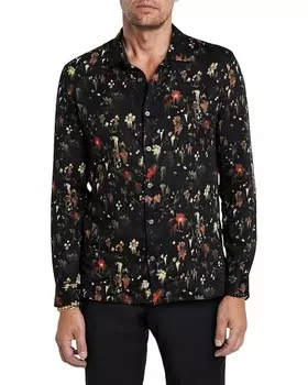 Рубашка John Varvatos Ross Long Sleeve Shirt W675R24, темно-корчневый