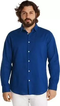 Рубашка Johnny Bigg Big & Tall Anders Linen Shirt, цвет Royal