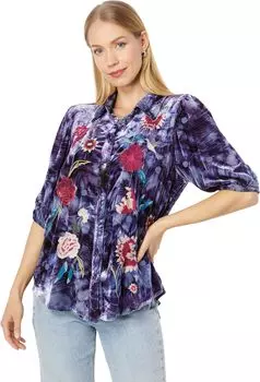 Рубашка Johnny Was Junia Velvet Lisbon Shirt, разноцветный