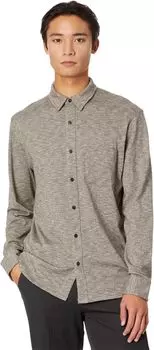 Рубашка Johnston & Murphy XC Flex Long Sleeve Full Button, цвет Dark Brown