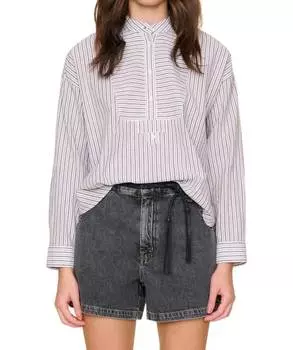 Рубашка Jones в полоску цвета мокко XIRENA, цвет mocha stripe