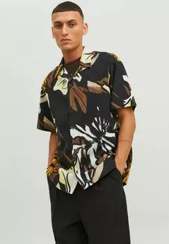 Рубашка JORCABANA AOP SS LN Jack & Jones, черный
