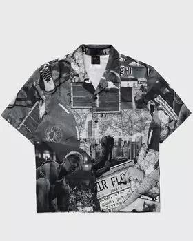 Рубашка Jordan Essentials Printed Camp Top, цвет sail/black