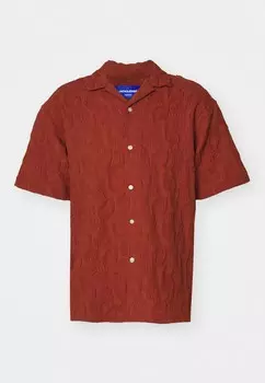Рубашка Jorjeff Jack & Jones, коньяк