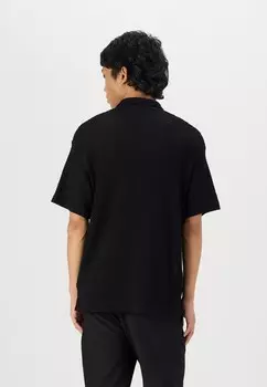 Рубашка JORJERSEY STRUCTURED SHIRT Jack & Jones, черный