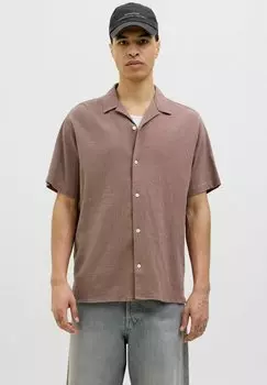 Рубашка JORLUKE CRINKLE RESORT SHIRT Jack & Jones, серо-коричневый
