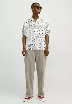 Рубашка Jorluke Paisley Resort Smu Jack & Jones, слоновая кость