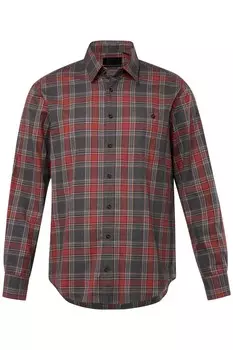 Рубашка JP1880 Regular fit Button Up, цвет Grey/Red
