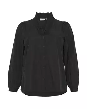 Рубашка KAFFE CURVE Blouse Mai, черный