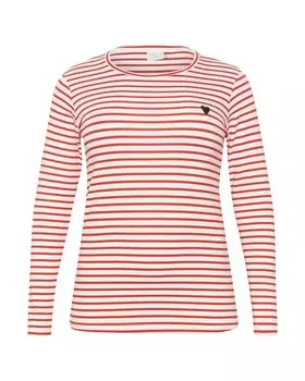 Рубашка KAFFE CURVE Clia, цвет Red/White