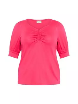 Рубашка KAFFE CURVE, розовый