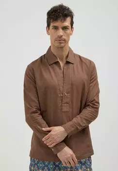 Рубашка KAFTANO TINTA UNITA Calliope, коричневый