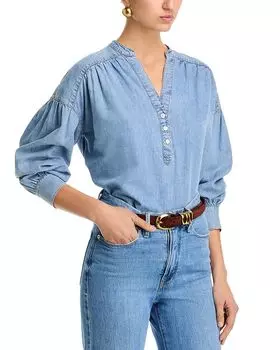 Рубашка Кайли Veronica Beard, синий