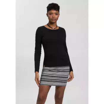 Рубашка KangaROOS с длинными рукавами и фиксируемыми отворотами, черный