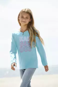 Рубашка KangaROOS с длинными рукавами, слегка приталенного кроя, мятный