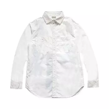 Рубашка Kapital Ox Kountry Work Shirt 'White', белый