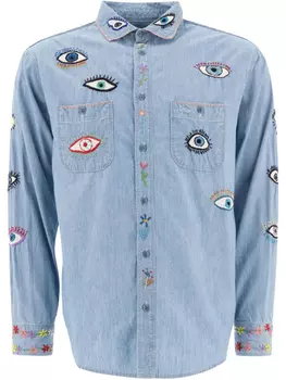 Рубашка KAPITAL Speakeasy, синий