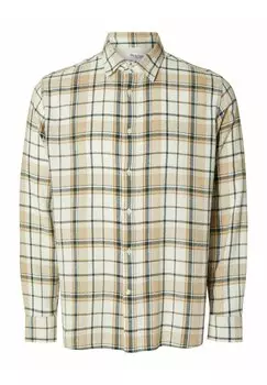 Рубашка КАРЬЕРТЕС Selected, зеленые фронтоны