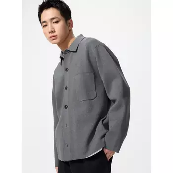 Рубашка-кардиган Milano Uniqlo, 07 серый