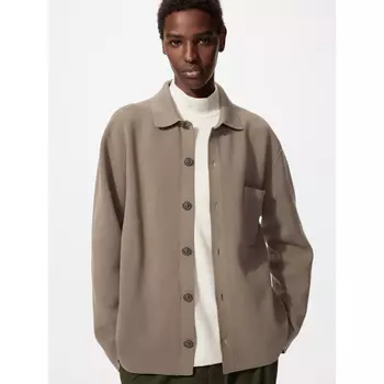 Рубашка-кардиган Milano Uniqlo, 32 бежевый
