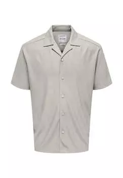 Рубашка Кари рубашка с короткими рукавами Only & Sons, серый