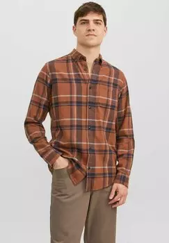 Рубашка Kariertes Jack & Jones, цвет cambridge brown