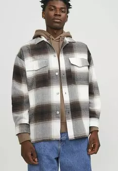 Рубашка KARIERTES Jack & Jones, цвет chocolate brown