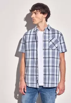 Рубашка KARIERTES KURZARM Street One MEN, светло-голубой