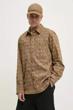 Рубашка Karl Kani из хлопка, бежевый