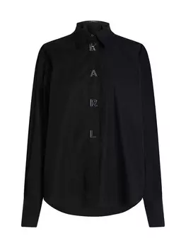Рубашка Karl Lagerfeld Blouse, черный