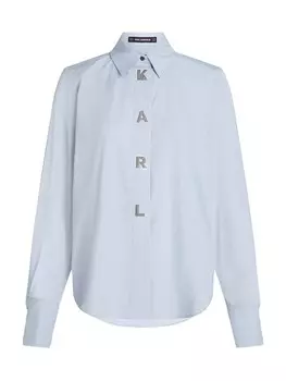 Рубашка Karl Lagerfeld Blouse, светло-синий