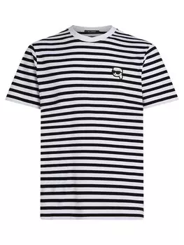 Рубашка Karl Lagerfeld IKON GESTREIFTES T-SHIRT, черный