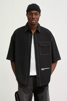 Рубашка Karl Lagerfeld Jeans, черный