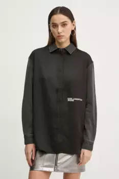 Рубашка Karl Lagerfeld Jeans, черный