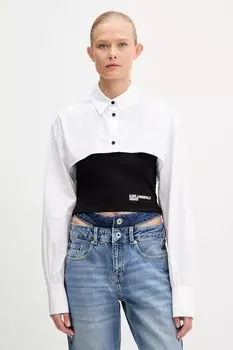 Рубашка Karl Lagerfeld Jeans, черный