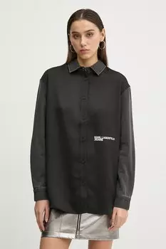 Рубашка Karl Lagerfeld Jeans, черный
