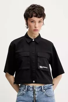 Рубашка Karl Lagerfeld Jeans, черный