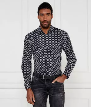 Рубашка Karl Lagerfeld Modern Fit, черный