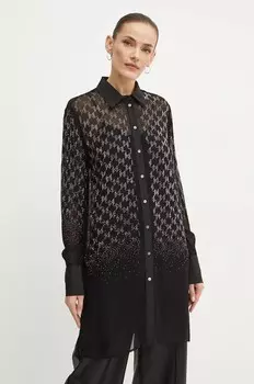 Рубашка Карла Лагерфельда Karl Lagerfeld, черный